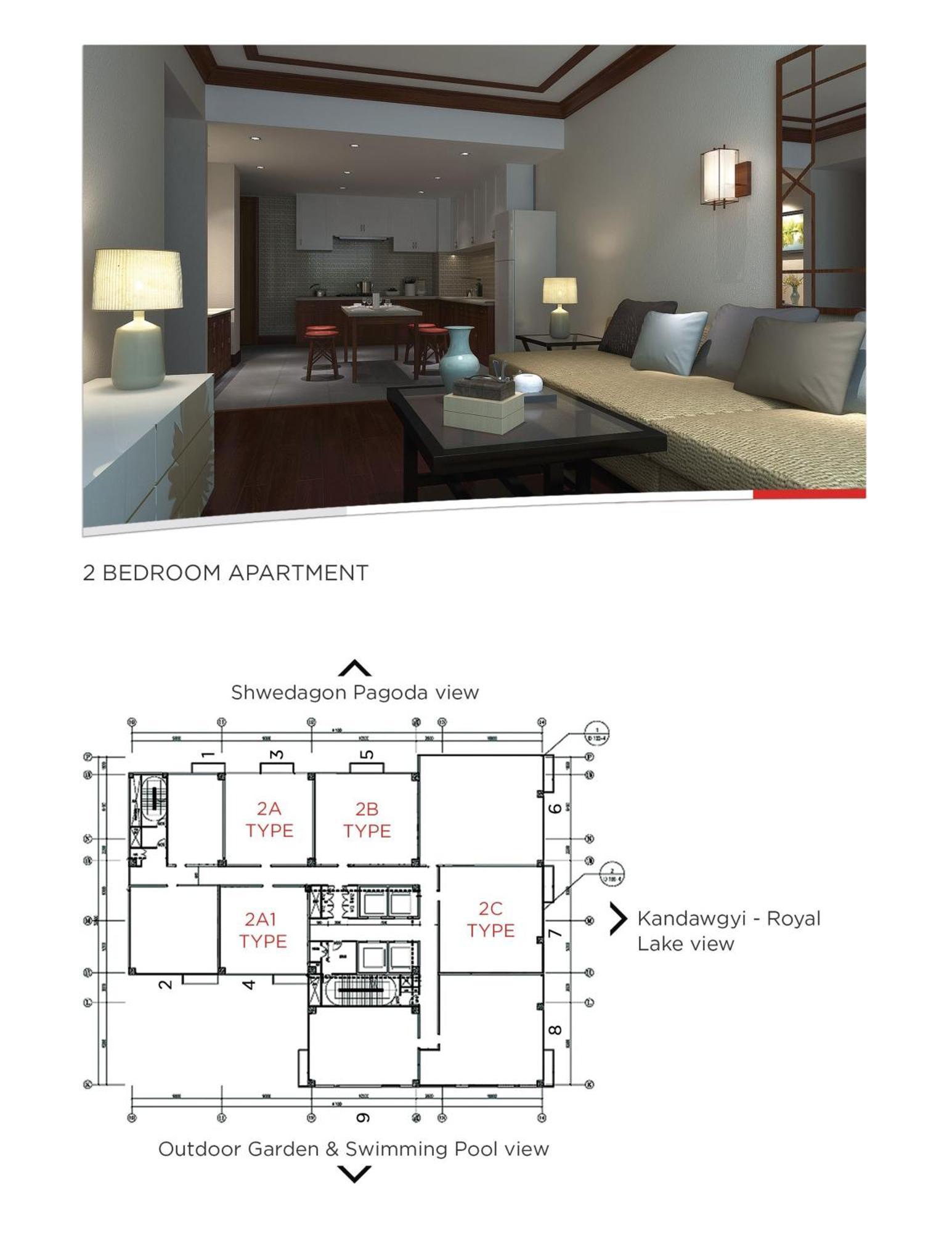 Kantharyar Serviced Apartment Yangon Luaran gambar